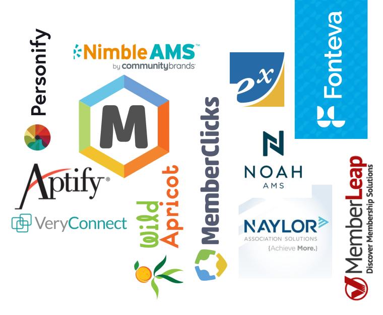 Collage of AMS vendor logos